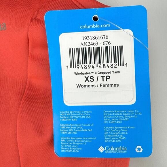 Columbia Women's Windgates II Cropped Top In Tan/Red Hibiscus Size XS - Picture 4 of 5